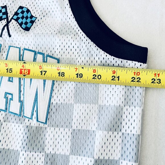 Nipsey Hussle Men's Headgear Classics Crenshaw 60 White Blue Basketball Jersey L - Picture 9 of 10